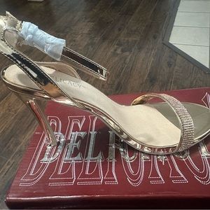 Bronze gold heels